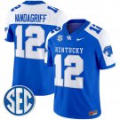 Brock Vandagriff  #12 Kentucky Wildcats 2026 Vapor Football Limited Stitched Royal Alternate