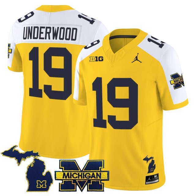 Bryce Underwood  #19 Michigan Wolverines 2026 Vapor Limited Maize Alternate - All Stitched