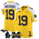 Bryce Underwood  #19 Michigan Wolverines 2026 Vapor Limited Maize Alternate - All Stitched
