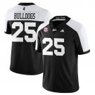 Bulldogs  #25 Mississippi State Football Darkness Limited Black Alternate - All Stitched