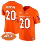 Caleb Woodson  #20 Virginia Tech Hokies 2026 Vapor Limited Orange - All Stitched