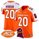 Caleb Woodson  #20 Virginia Tech Hokies 2026 Vapor Limited Orange Alternate - All Stitched