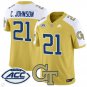 Calvin Johnson  #21 Georgia Tech Yellow Jackets Vapor Limited Football Gold Alternate