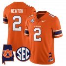 Cam Newton  #2 Auburn Tigers Alabama Patch Vapor Stitched Orange