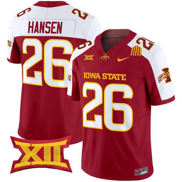 Carson Hansen  #26 Iowa State Cyclones 2026 Vapor Limited Stitched Cardinal Alternate