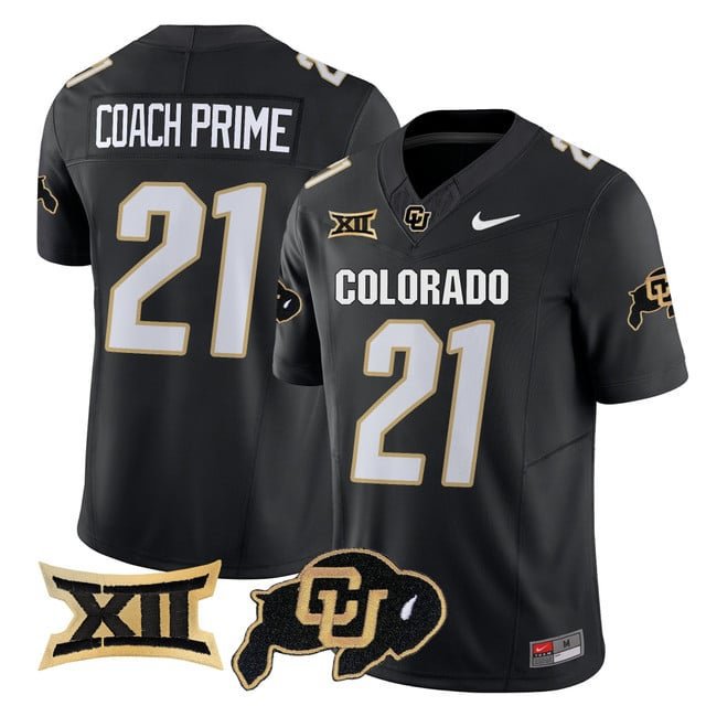 Coach Prime  #21 Colorado Buffaloes 2026 Vapor Football Limited Black - All Stitched