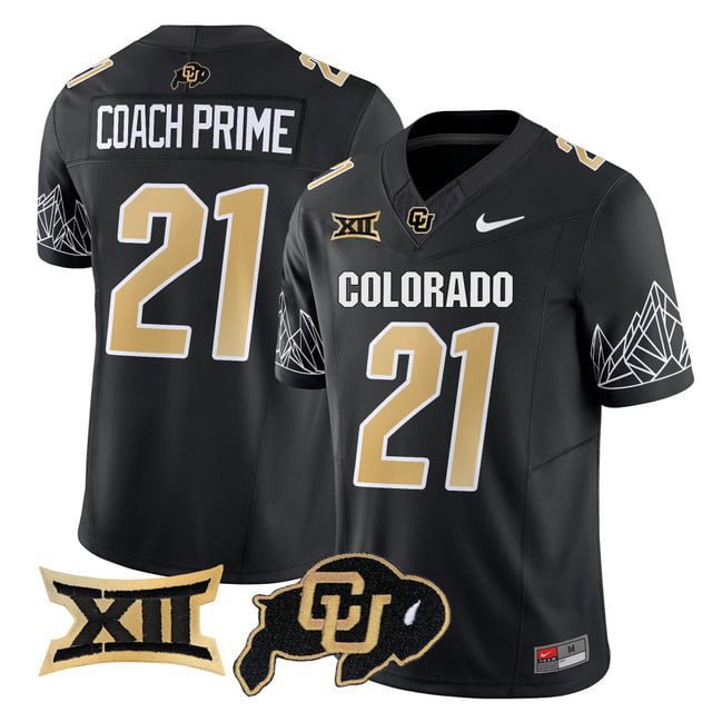 Coach Prime  #21 Colorado Buffaloes 2026 Vapor Football Limited Black V2 - All Stitched