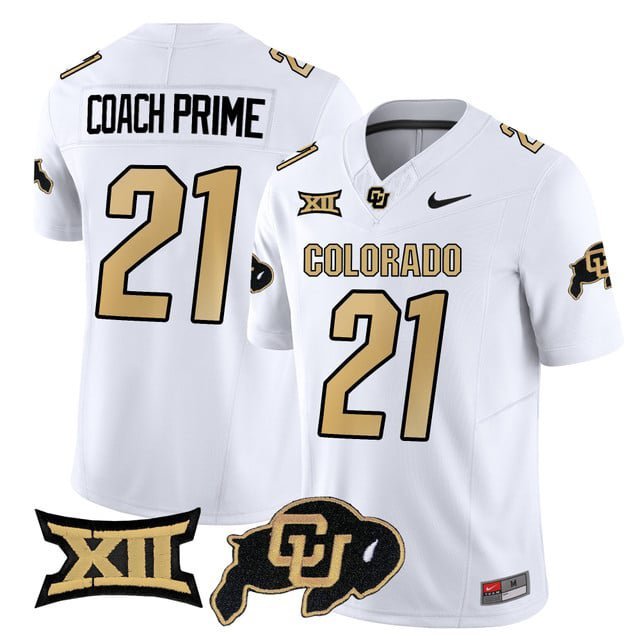 Coach Prime  #21 Colorado Buffaloes 2026 Vapor Football Limited White - All Stitched
