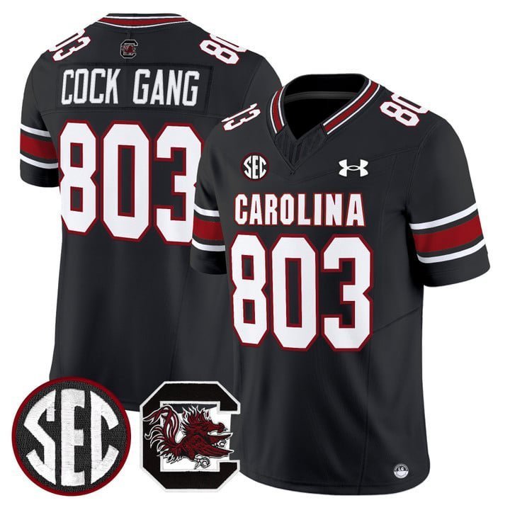 Cock Gang  #803 South Carolina Gamecocks 2026 Stitched Black