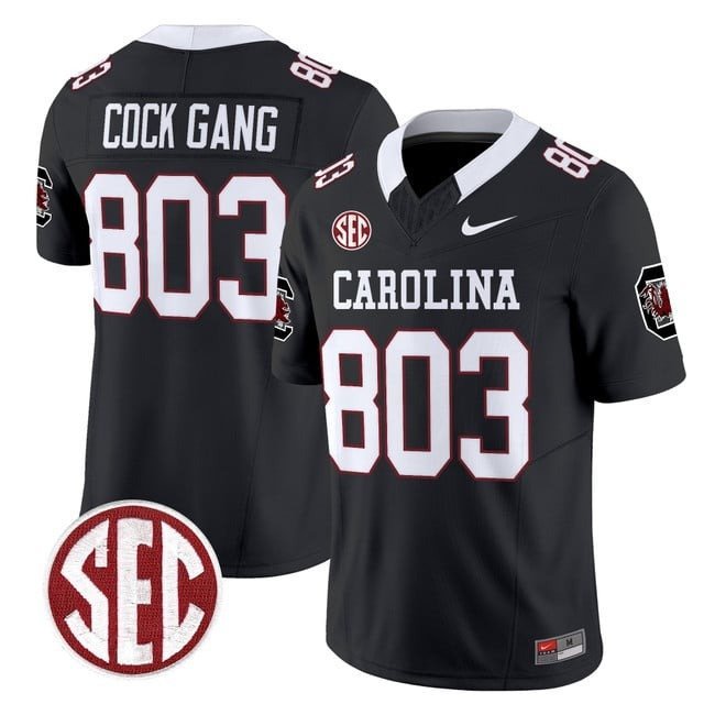 Cock Gang  #806 South Carolina Gamecocks 1980 Throwback Rebrand 2026 Stitched Black