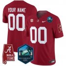 Custom Alabama Crimson Tide  2026 ReliaQuest Bowl Patch Vapor Stitched Crimson