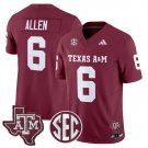 Cyrus Allen  #6 Texas A&M Aggies 2026 Vapor Football Limited Maroon - All Stitched