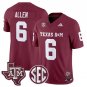 Cyrus Allen  #6 Texas A&M Aggies 2026 Vapor Football Limited Maroon - All Stitched