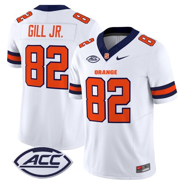 Darrell Gill Jr.  #82 Syracuse Orange 2026 Vapor Limited White - All stitched