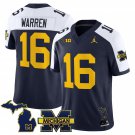 Davis Warren  #16 Michigan Wolverines 2026 Vapor Limited Navy Alternate - All Stitched