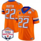 Doug Martin  #22 Boise State Broncos 2026 The Fiesta Bowl Patch Stitched Orange