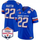 Doug Martin  #22 Boise State Broncos 2026 The Fiesta Bowl Patch Stitched Royal