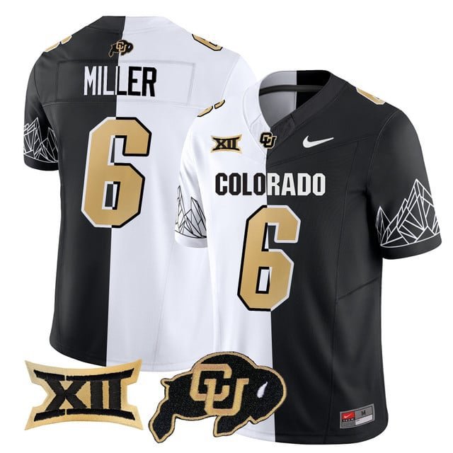 Drelon Miller  #6 Colorado Buffaloes 2026 Vapor Football Limited Stripeout V2 - All Stitched