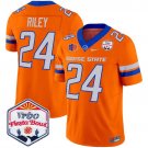 Dylan Riley  #24 Boise State Broncos 2026 The Fiesta Bowl Patch Stitched Orange