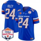 Dylan Riley  #24 Boise State Broncos 2026 The Fiesta Bowl Patch Stitched Royal