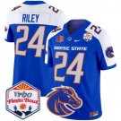 Dylan Riley  #24 Boise State Broncos 2026 The Fiesta Bowl Patch Stitched Royal Alternate