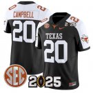 Earl Campbell  #20 Texas Longhorns 2026 CFP Final Patch Black Alternate