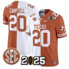 Earl Campbell  #20 Texas Longhorns 2026 CFP Final Patch Split