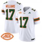 Emory Williams  #17 Miami Hurricanes 2026 Vapor Football Limited White - All Stitched