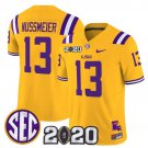 Garrett Nussmeier  #13 LSU Tigers 2020 National Champions Vapor Limited Stitched Gold
