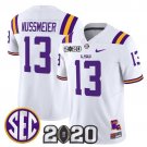 Garrett Nussmeier  #13 LSU Tigers 2020 National Champions Vapor Limited Stitched White