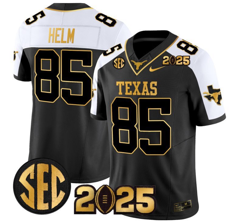 Gunnar Helm  #85 Texas Longhorns 2026 CFP Final Patch Alternate