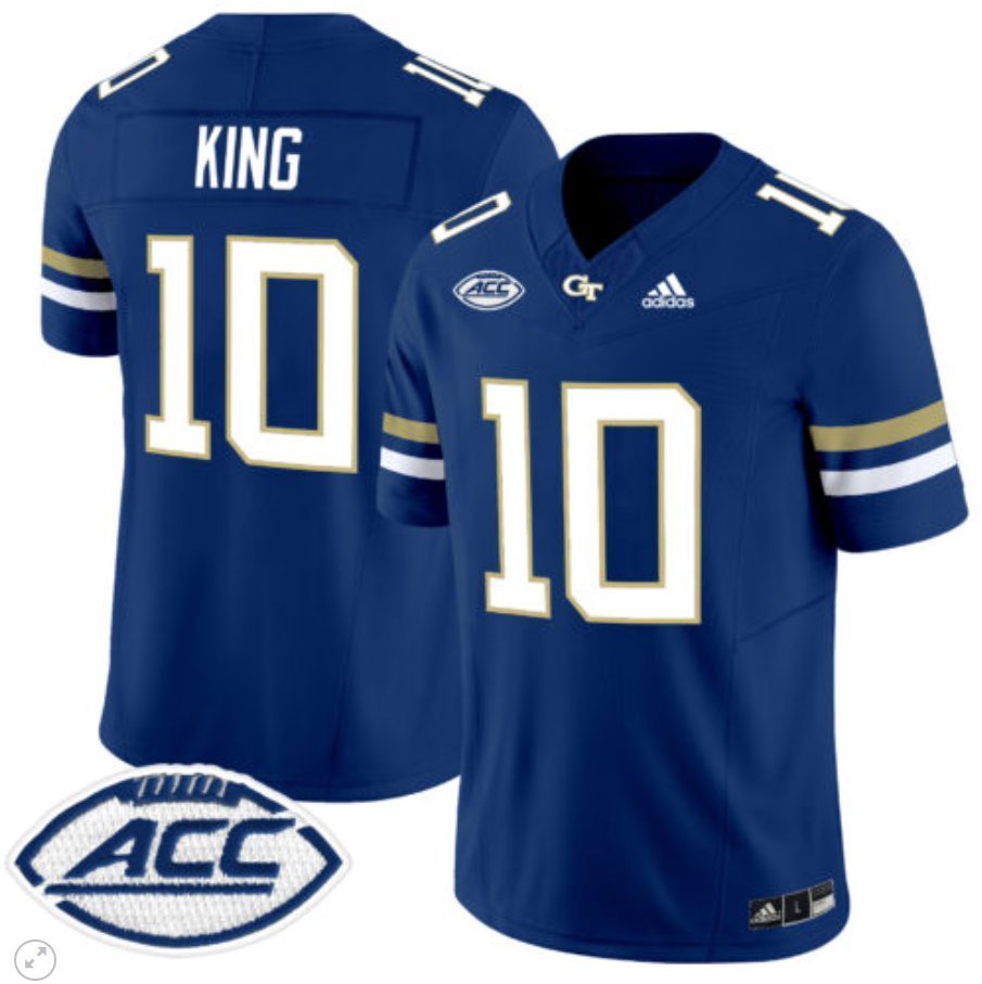 Haynes King  #10 Georgia Tech Yellow Jackets Vapor Limited Football Navy