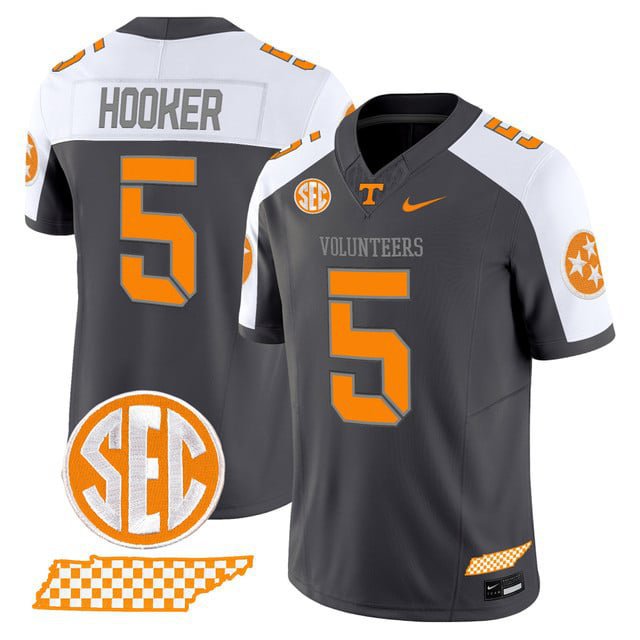 Hendon Hooker  #5 Tennessee Volunteers 2026 Smokey Grey Series Vapor V2 Stitched Alternate