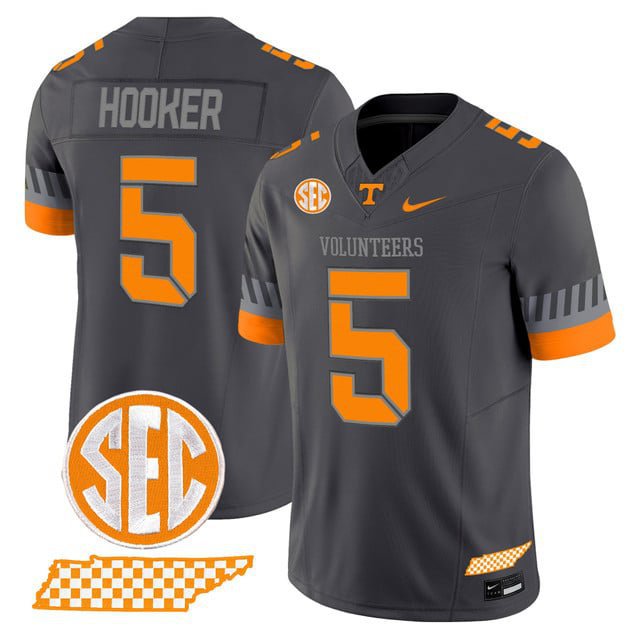 Hendon Hooker  #5 Tennessee Volunteers 2026 Smokey Grey Series Vapor V2 Stitched Anthracite