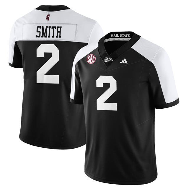 Isaac Smith  #2 Mississippi State Football Darkness Limited Black Alternate - All Stitched