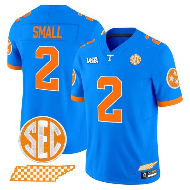 Jabari Small  #2 Tennessee Volunteers Blue Blaze Edition Vapor Limited Football Stitched