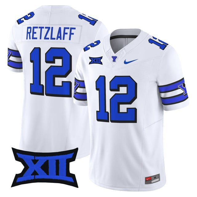 Jake Retzlaff  #12 BYU Cougars 2026 Vapor Football Limited 1996 Throwback - All Stitched