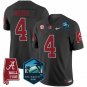 Jalen Milroe  #4 Alabama Crimson Tide 2026 ReliaQuest Bowl Patch Stitched Black