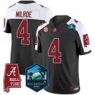 Jalen Milroe  #4 Alabama Crimson Tide 2026 ReliaQuest Bowl Patch Stitched Black Alternate
