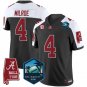 Jalen Milroe  #4 Alabama Crimson Tide 2026 ReliaQuest Bowl Patch Stitched Black Alternate