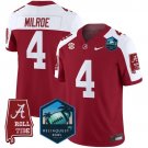 Jalen Milroe  #4 Alabama Crimson Tide 2026 ReliaQuest Bowl Patch Stitched Crimson Alternate