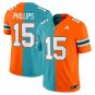 Jalen Phillips  #15 Miami Hurricanes Split Vapor Football Limited V2 - All Stitched