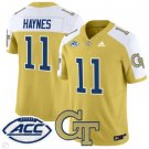 Jamal Haynes  #11 Georgia Tech Yellow Jackets Vapor Limited Football Gold Alternate