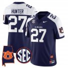 Jarquez Hunter  #27 Auburn Tigers Alabama Patch Vapor Stitched Navy Alternate