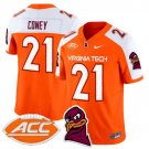 Jeremiah Coney  #21 Virginia Tech Hokies 2026 Vapor Limited Orange Alternate - All Stitched