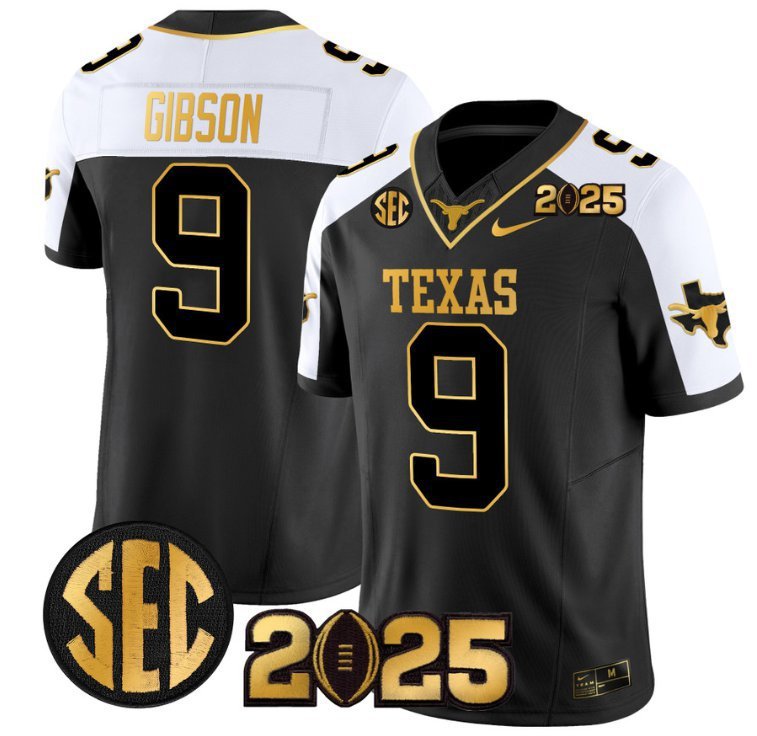 Jerrick Gibson  #9 Texas Longhorns 2026 CFP Final Patch Alternate