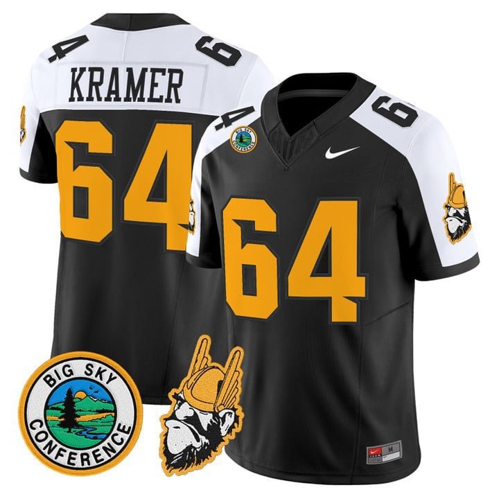 Jerry Kramer  #64 Idaho Vandals 1975 Throwback Limited Stitched Black Alternate