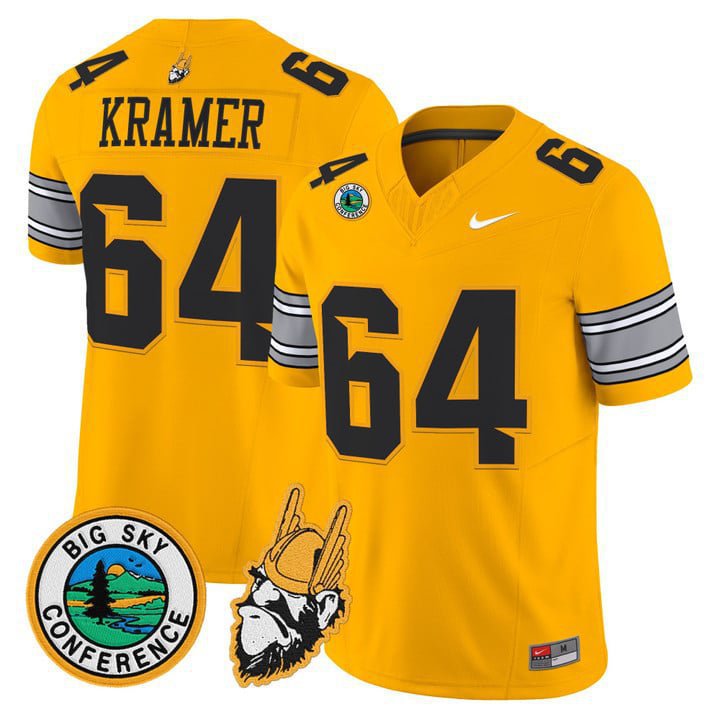 Jerry Kramer  #64 Idaho Vandals 1975 Throwback Limited Stitched Gold