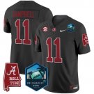 Jihaad Campbell  #11 Alabama Crimson Tide 2026 ReliaQuest Bowl Patch Stitched Black
