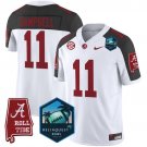 Jihaad Campbell  #11 Alabama Crimson Tide 2026 ReliaQuest Bowl Patch Stitched Inverted